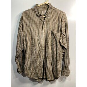 bogari studio mens long sleeve button down collared shirt size large